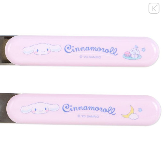 Japan Sanrio Original Bento Lunch Cutlery Set Spoon Fork - Cinnamoroll - 5