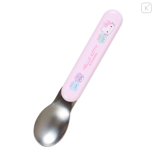 Japan Sanrio Original Bento Lunch Cutlery Set Spoon Fork Chopstick - Hello Kitty / Pink - 3