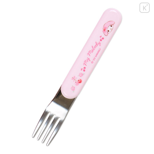 Japan Sanrio Original Bento Lunch Cutlery Set Spoon Fork Chopstick - My Melody & My Sweet Piano - 2