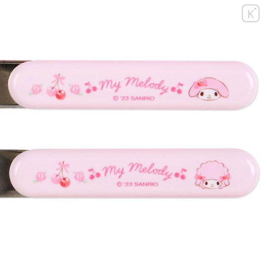 Japan Sanrio Original Bento Lunch Cutlery Set Spoon Fork Chopstick - My Melody & My Sweet Piano - 6