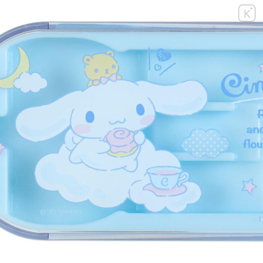 Japan Sanrio Original Bento Lunch Cutlery Set Spoon Fork Chopstick - Cinnamoroll - 5