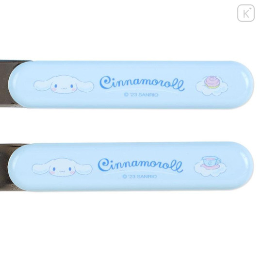 Japan Sanrio Original Bento Lunch Cutlery Set Spoon Fork Chopstick - Cinnamoroll - 6