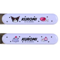 Japan Sanrio Original Bento Lunch Cutlery Set Spoon Fork Chopstick - Kuromi - 6