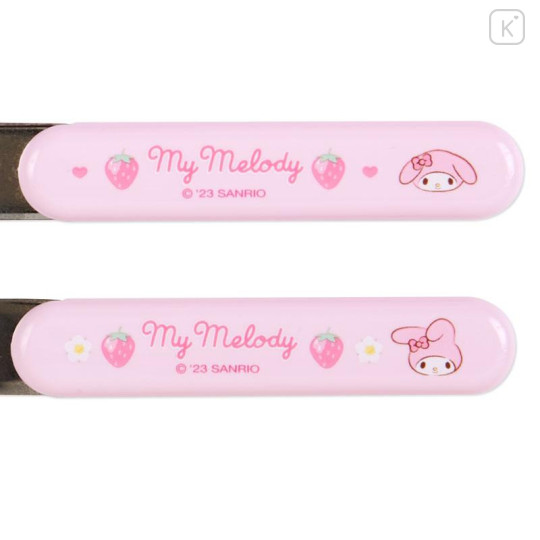 Japan Sanrio Original Bento Lunch Cutlery Set Spoon Fork Chopstick - My Melody - 6