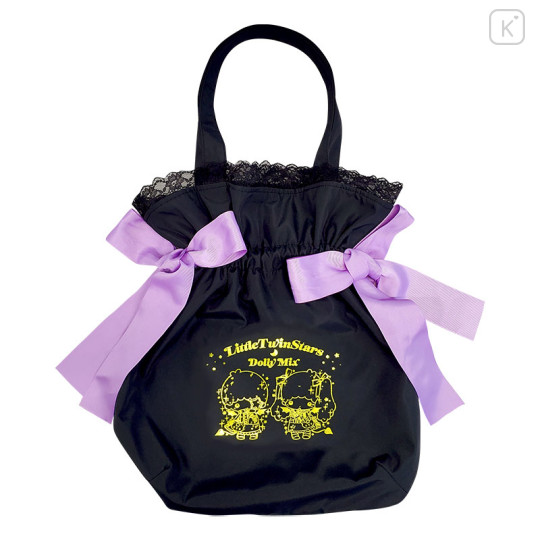 Japan Sanrio Dolly Mix Drawstring Purse - Little Twin Stars : Emo - 2