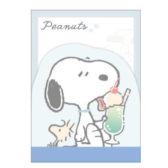 Japan Peanuts Diecut Mini Notepad - Snoopy / Soda