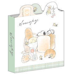Japan Peanuts Sticky Notes Book - Snoopy / Bread