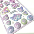 Japan Sanrio Shake Shake Capsule Seal Sticker - Kuromi & Melody 3D - 3