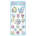 Japan Sanrio Shake Shake Capsule Seal Sticker - Colorful 3D - 1