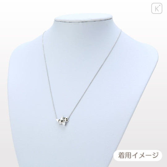Japan Sanrio Necklace - Kuromi & Baku : Silver - 2