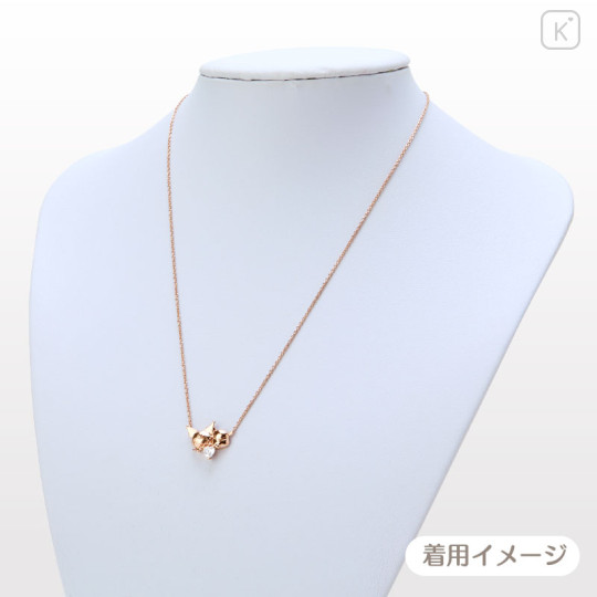Japan Sanrio Necklace - Kuromi & Baku : Pink Gold - 2