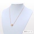 Japan Sanrio Necklace - Kuromi & Baku : Pink Gold - 2