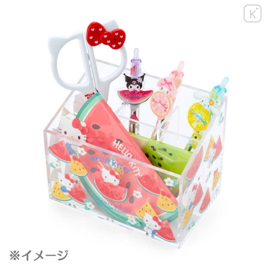 Japan Sanrio Original Pen Stand - Hello Kitty : Fruit - 5