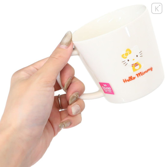 Japan Sanrio Porcelain Mug Set - Hello Kitty Sisters / Mimmy - 2