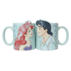 Japan Disney Ceramics Mug Set - Little Mermaid & Prince