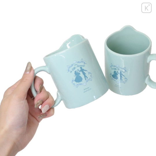 Japan Disney Ceramics Mug Set - Little Mermaid & Prince - 2