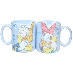 Japan Disney Ceramics Mug Set - Donald Duck & Daisy Duck