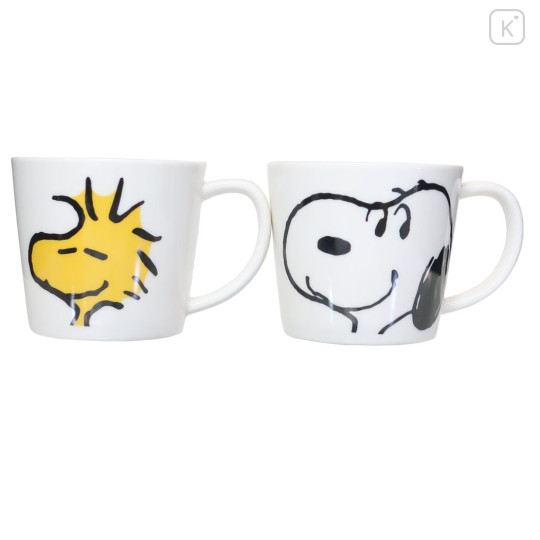 Japan Peanuts Ceramics Mug Set - Snoopy & Woodstock - 1