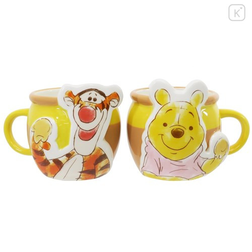 Japan Disney Ceramics Mug Set - Pooh & Tigger : Honey Pot - 1