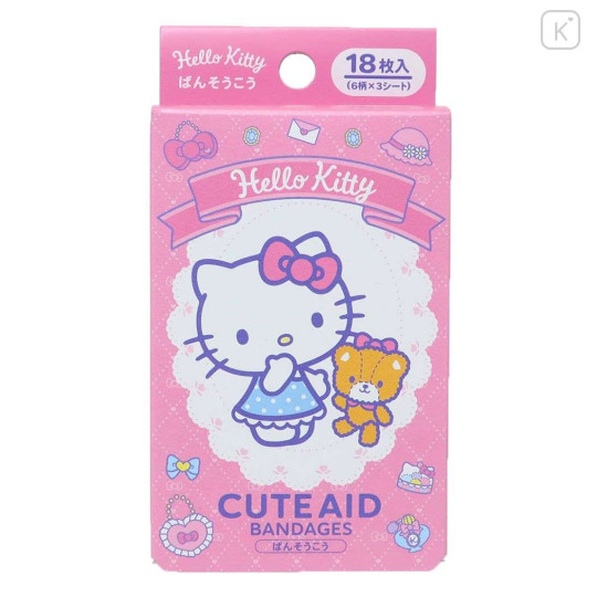 Japan Sanrio Cute Aid Bandages - Hello Kitty / Pink - 1