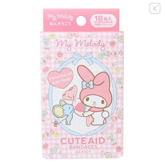 Japan Sanrio Cute Aid Bandages - My Melody / Pink - 1