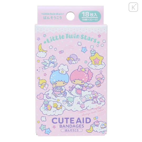 Japan Sanrio Cute Aid Bandages - Little Twin Stars / Pink - 1