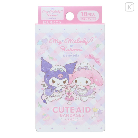 Japan Sanrio Cute Aid Bandages - Kuromi & Melody / Lady - 1