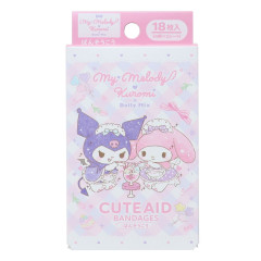 Japan Sanrio Cute Aid Bandages - Kuromi & Melody / Lady