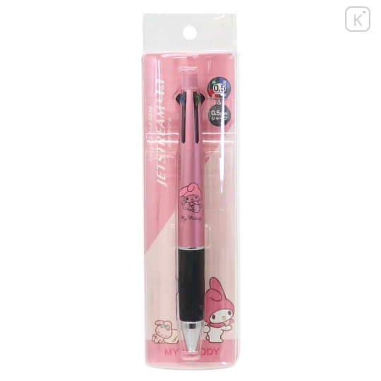 Japan Sanrio Jetstream 4&1 Multi Pen + Mechanical Pencil - My Melody / Metallic Pink - 4