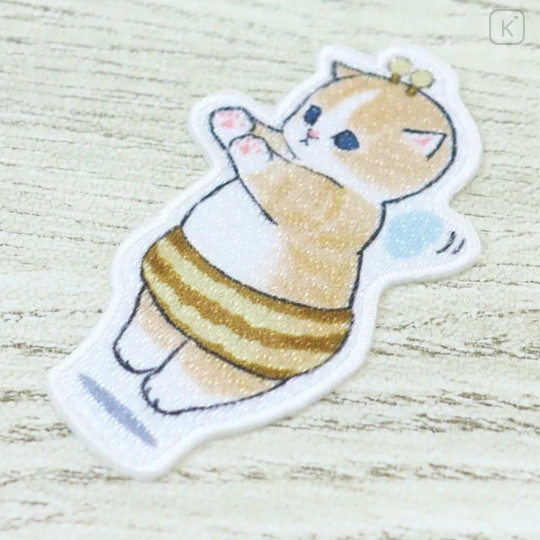 Japan Mofusand Embroidery Iron-on Patch Deco Sticker - Cat / Bee - 2