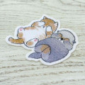 Japan Mofusand Embroidery Iron-on Patch Deco Sticker - Cat / Seal Sea Otter - 2