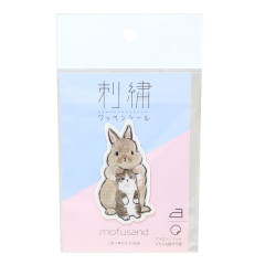 Japan Mofusand Embroidery Iron-on Patch Deco Sticker - Cat / Bunny