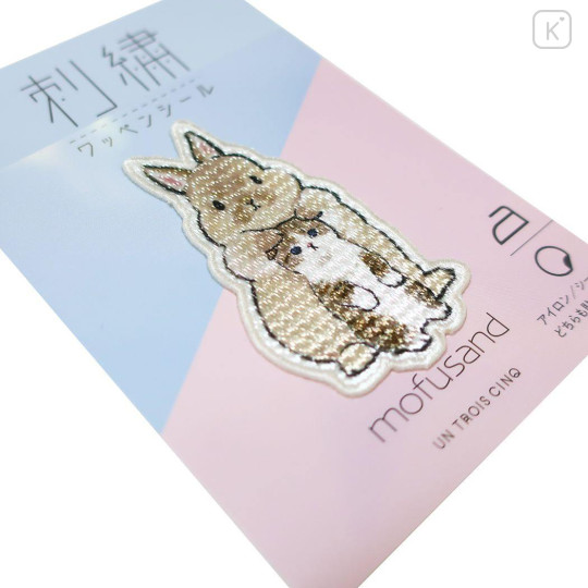 Japan Mofusand Embroidery Iron-on Patch Deco Sticker - Cat / Bunny - 2