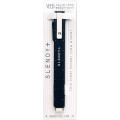 Japan Seed Slendy+ Thin Steel Holder Type Eraser - Black - 1