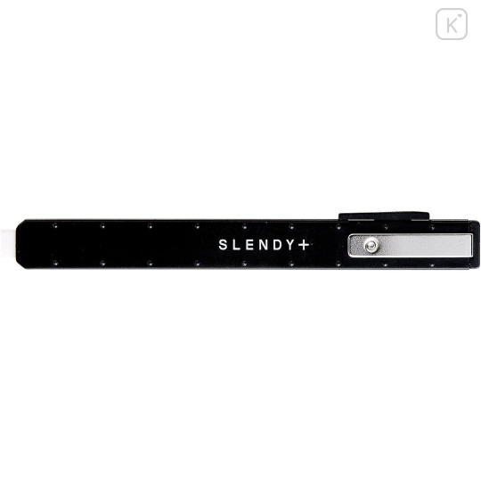 Japan Seed Slendy+ Thin Steel Holder Type Eraser - Black - 2