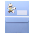 Japan Peanuts Die Cut Mini Letter Set - Snoopy / Blue - 3