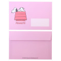 Japan Peanuts Die Cut Mini Letter Set - Snoopy / Pink - 3