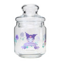 Japan Sanrio Jar Glass Canister Storage Case - Kuromi / Flora - 1