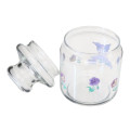 Japan Sanrio Jar Glass Canister Storage Case - Kuromi / Flora - 2