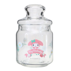 Japan Sanrio Jar Glass Canister Storage Case - My Melody / Flora