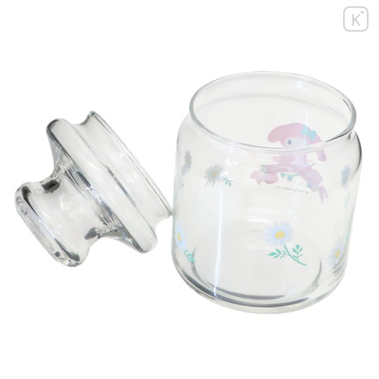 Japan Sanrio Glass Canister Storage Case - My Melody / Flora - 2