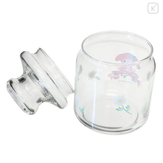 Japan Sanrio Jar Glass Canister Storage Case - My Melody / Flora - 2