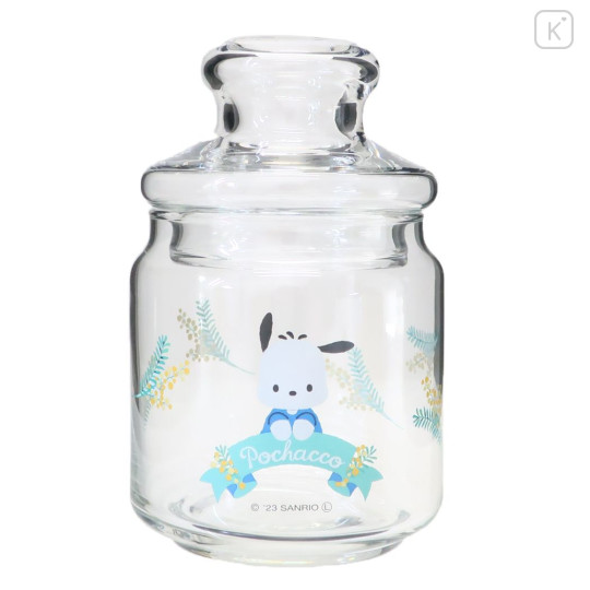 Japan Sanrio Jar Glass Canister Storage Case - Pochacco / Flora - 1