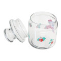 Japan Sanrio Jar Glass Canister Storage Case - Hello Kitty / Flora - 2