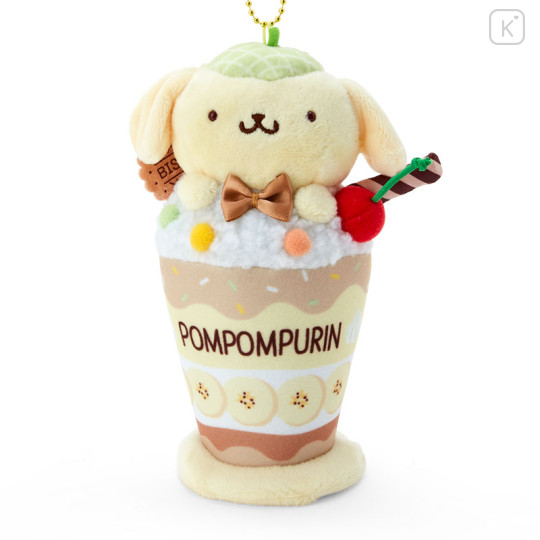 Japan Sanrio Original Mascot Holder - Pompompurin / Sanrio Parfait - 2