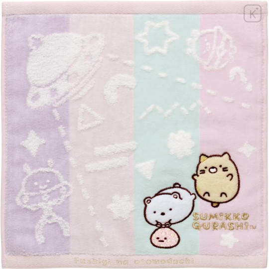 Japan San-X Mini Towel - Sumikko Gurashi / Shirokuma & Neko / Mysterious Friends - 1
