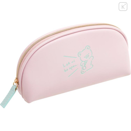 Japan San-X Glasses Pouch with Cleaner Cloth - Rirakkuma's Messages - 1