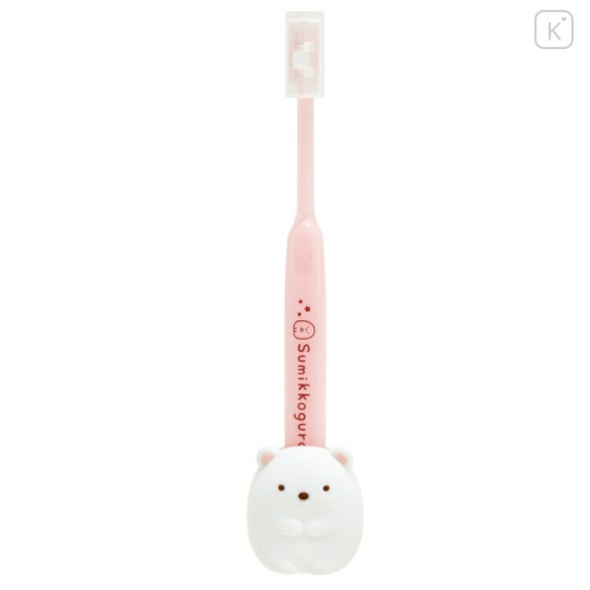 Japan San-X Toothbrush Stand Mascot Set - Sumikko Gurashi Shirokuma - 1
