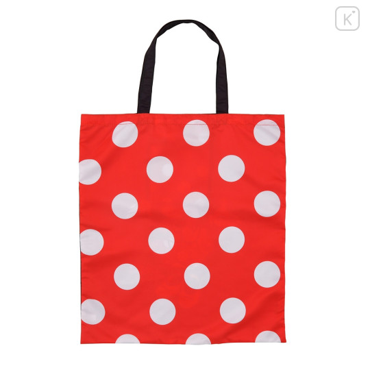 Japan Disney Store Eco Shopping Bag - Minnie Mose : Black Big Smile - 2