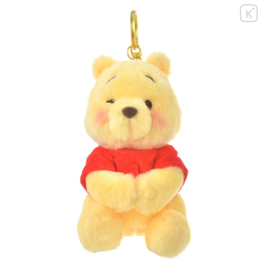 Japan Disney Store Fluffy Plush Keychain - Winnie The Pooh / Pooh's Day 2023 - 1